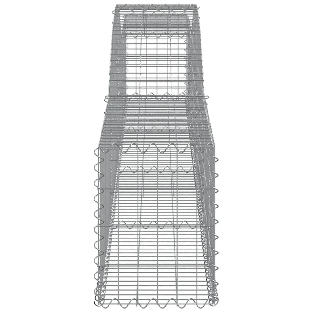 vidaXL Συρματοκιβώτια Τοξωτά 7 τεμ. 400x30x40/60 εκ. Γαλβαν. Ατσάλι