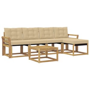 vidaXL &Sigma;&epsilon;&iota;&rho;ά &Kappa;&alpha;&nu;&alpha;&pi;έ &Epsilon;&xi;&omega;&tau;&epsilon;&rho;&iota;&kappa;&omicron;ύ &mu;&epsilon; &mu;&alpha;&xi;&iota;&lambda;ά&rho;&iota; 6 pcs &Lambda;&epsilon;&upsilon;&kappa;ό &kappa;&alpha;&iota; &Mu;&pi;&epsilon;&zeta;