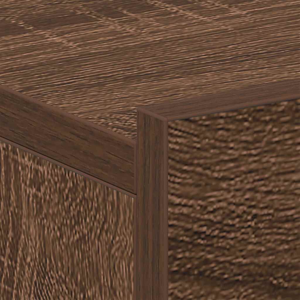 vidaXL Κομοδίνα Κρεμαστά 2 τεμ. Καφέ Δρυς 40x30x15 εκ. Επεξεργ. Ξύλο