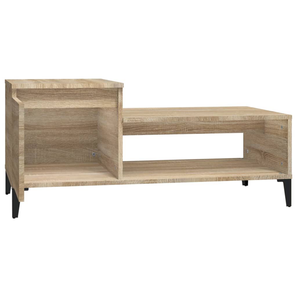 vidaXL Τραπεζάκι Σαλονιού Sonoma Δρυς 100x50x45 εκ. Επεξεργασμένο Ξύλο
