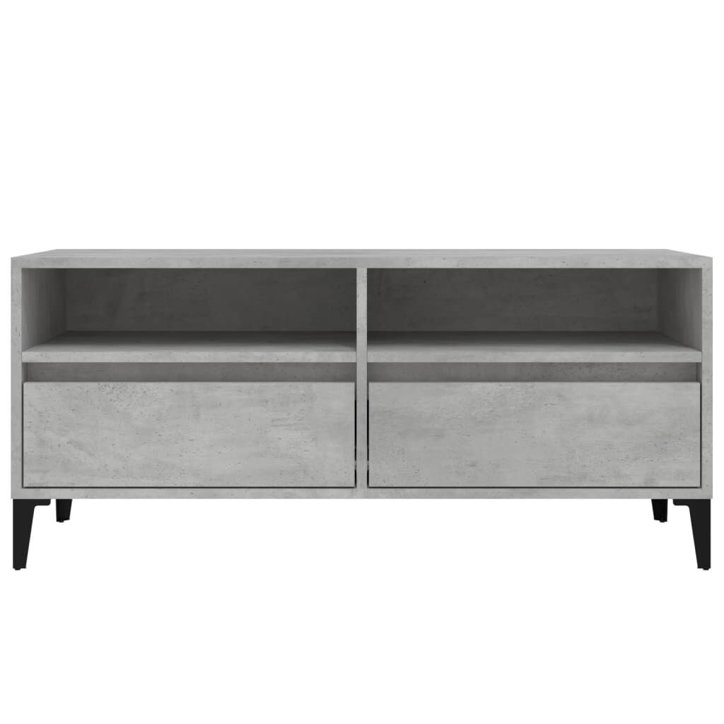 vidaXL Έπιπλο Τηλεόρασης Γκρι Σκυρ. 100 x 34,5 x 44,5 εκ. Επεξ. Ξύλο