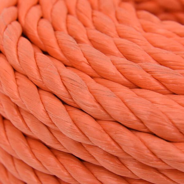 vidaXL Σχοινί Εργασίας Πορτοκαλί 16 χιλ. 50 μ. από Πολυπροπυλένιο