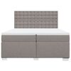 vidaXL &Kappa;&rho;&epsilon;&beta;ά&tau;&iota; Boxspring &mu;&epsilon; &Sigma;&tau;&rho;ώ&mu;&alpha; Taupe 200x200 &epsilon;&kappa;. &Upsilon;&phi;&alpha;&sigma;&mu;ά&tau;&iota;&nu;&omicron;