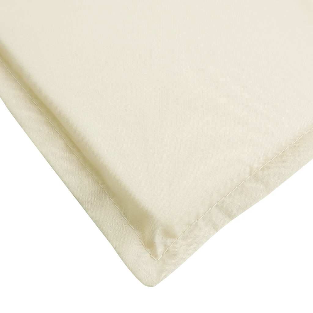 vidaXL Μαξιλάρι Ξαπλώστρας Κρεμ 180x60x4 εκ. από Ύφασμα Oxford