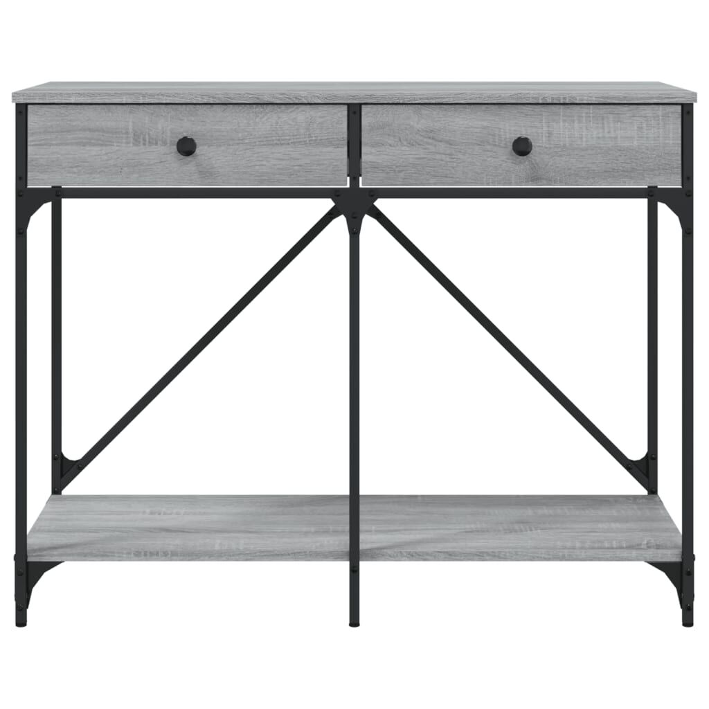 vidaXL Τραπέζι Κονσόλα Γκρι Sonoma 100x39x78,5 εκ. Επεξεργασμένο Ξύλο