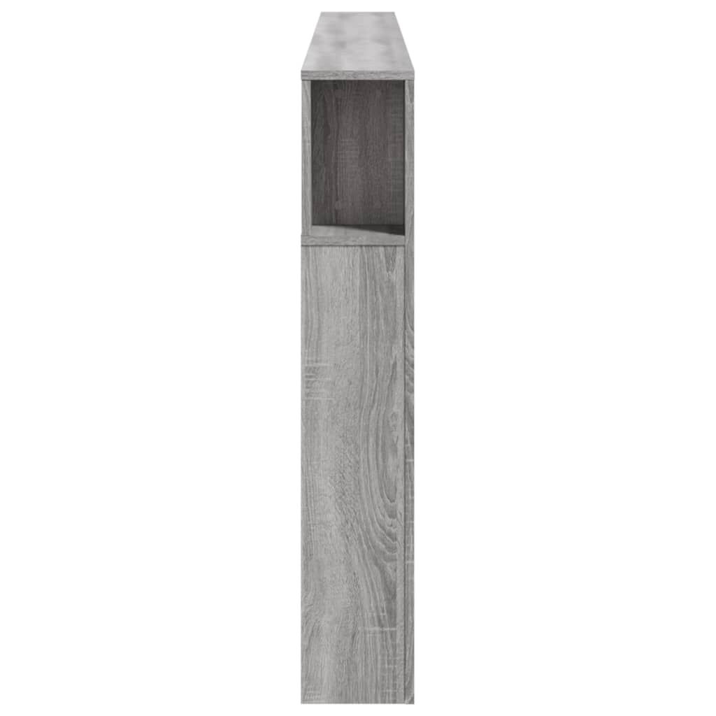 vidaXL Κεφαλάρι Κρεβατιού με LED Γκρι Sonoma 220x18,5x103,5 εκ