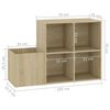 vidaXL Παπουτσοθήκη Χολ Sonoma Δρυς 105 x 35,5 x 70 εκ από Επεξ. Ξύλο