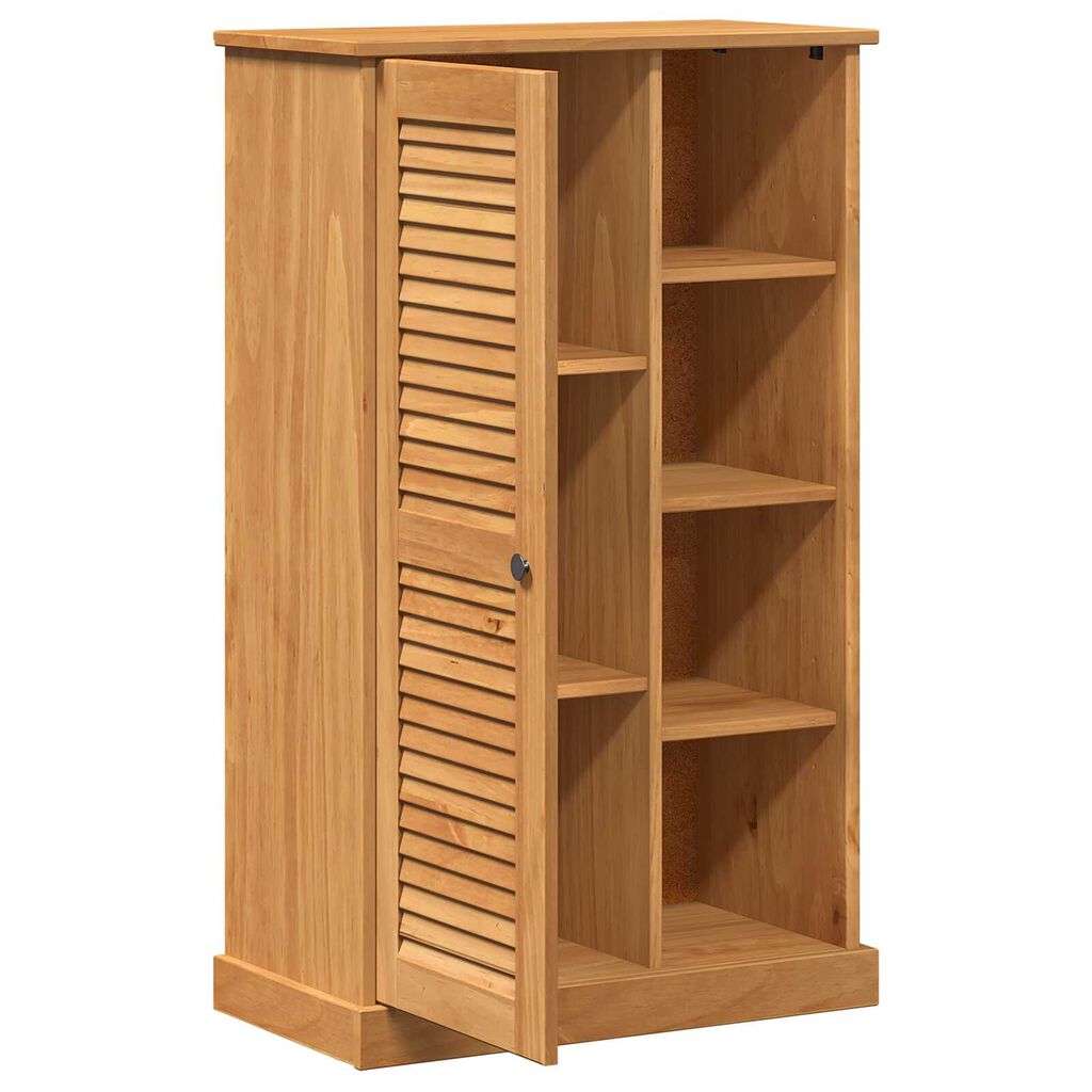 vidaXL Ντουλάπι Μπάνιου καφέ μελί 68 x 34 x 110 εκ. Μασίφ ξύλο πεύκου