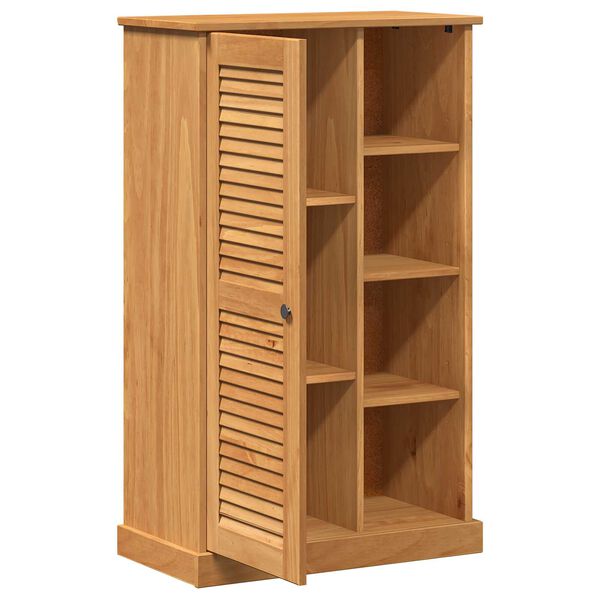 vidaXL Ντουλάπι Μπάνιου καφέ μελί 68 x 34 x 110 εκ. Μασίφ ξύλο πεύκου