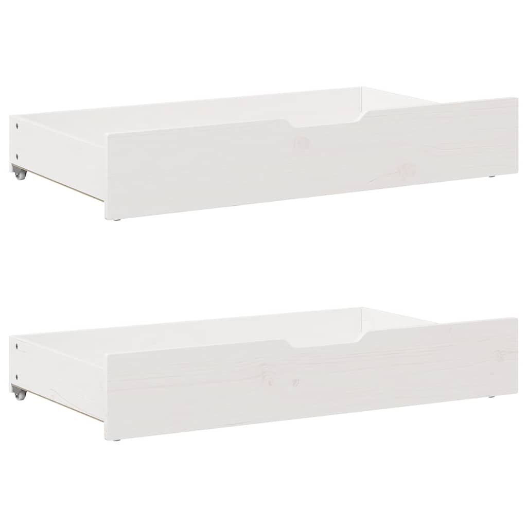 vidaXL Κρεβάτι Βιβλιοθήκη Χωρίς Στρώμα 180x200 εκ Μασίφ Ξύλο Πεύκου