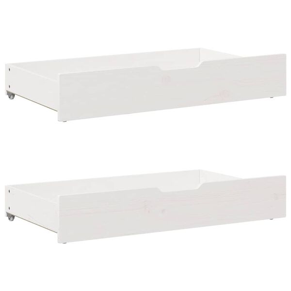 vidaXL Κρεβάτι Βιβλιοθήκη Χωρίς Στρώμα 180x200 εκ Μασίφ Ξύλο Πεύκου