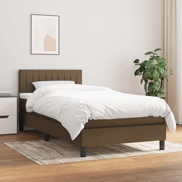 vidaXL &Kappa;&rho;&epsilon;&beta;ά&tau;&iota; Boxspring &mu;&epsilon; &Sigma;&tau;&rho;ώ&mu;&alpha; &Sigma;&kappa;&omicron;ύ&rho;&omicron; &Kappa;&alpha;&phi;έ 90x200 &epsilon;&kappa;. &Upsilon;&phi;&alpha;&sigma;&mu;ά&tau;&iota;&nu;&omicron;