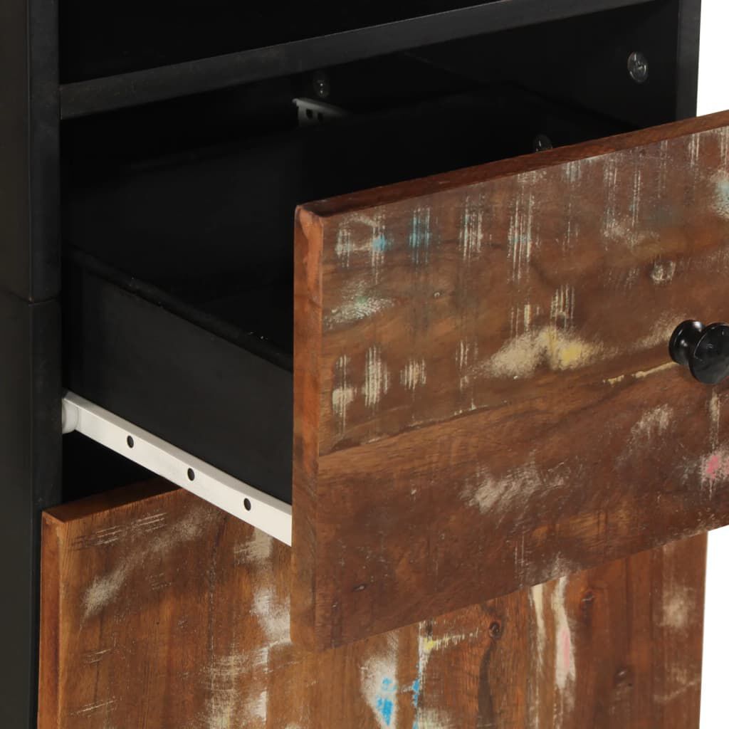 vidaXL Ντουλάπι Μπάνιου 38 x 33 x 160 εκ. από Μασίφ Ανακυκλωμένο Ξύλο