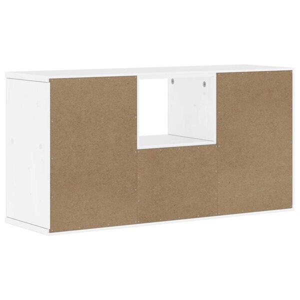 vidaXL Έπιπλο Τηλεόρασης με Συρτάρι ODDA Λευκό 79x24x40εκ. Ξύλο Πεύκου