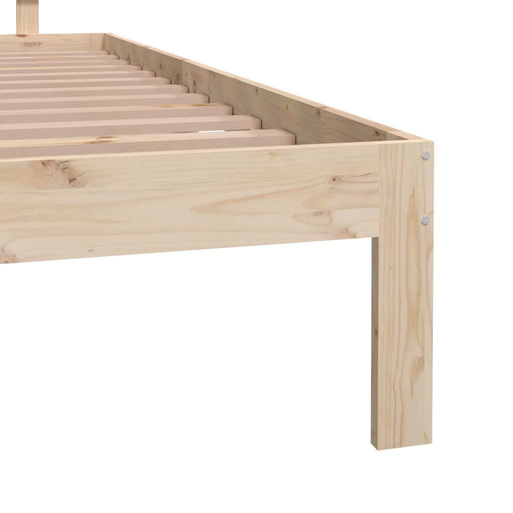 vidaXL Πλαίσιο Κρεβατιού 150 x 200 εκ. Μασίφ Ξύλο King Size