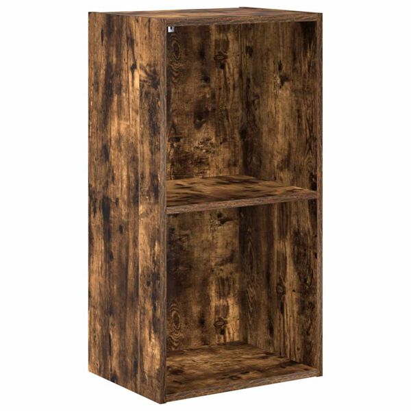vidaXL Βιβλιοθήκη Καπνιστή Δρυς 40x30x77 εκ. από Επεξεργασμένο Ξύλο