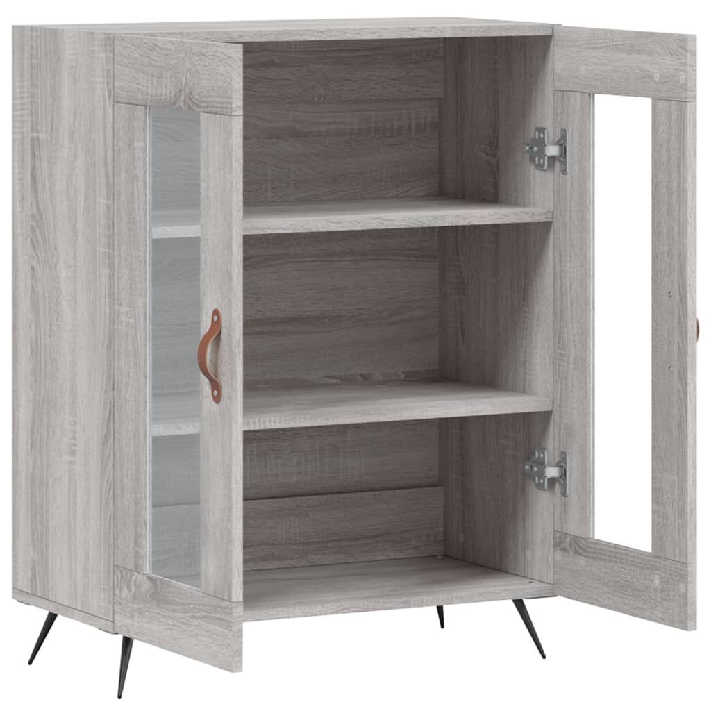vidaXL Ντουλάπι Γκρι Sonoma 69,5 x 34 x 90 εκ. από Επεξεργασμένο Ξύλο