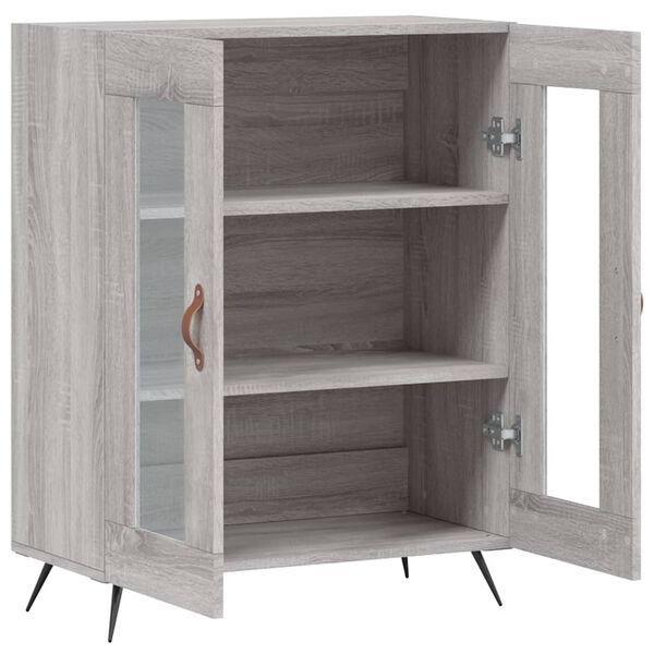 vidaXL Ντουλάπι Γκρι Sonoma 69,5 x 34 x 90 εκ. από Επεξεργασμένο Ξύλο