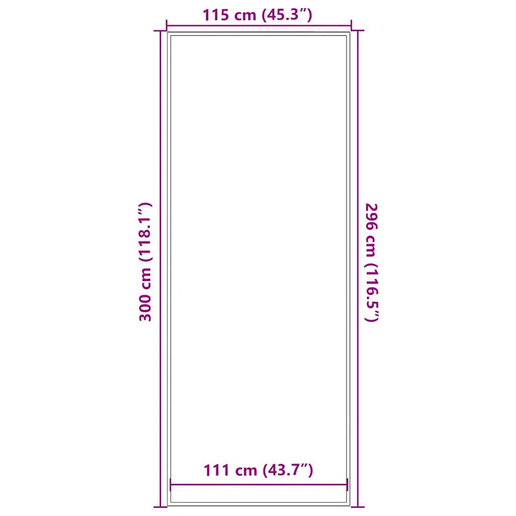 vidaXL Πατάκι Εισόδου Γκρι 115 x 300 εκ.