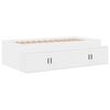 vidaXL Κρεβάτι με αποθηκευτικό χώρο Λευκό 234 x 103 x 53.5 εκ.
