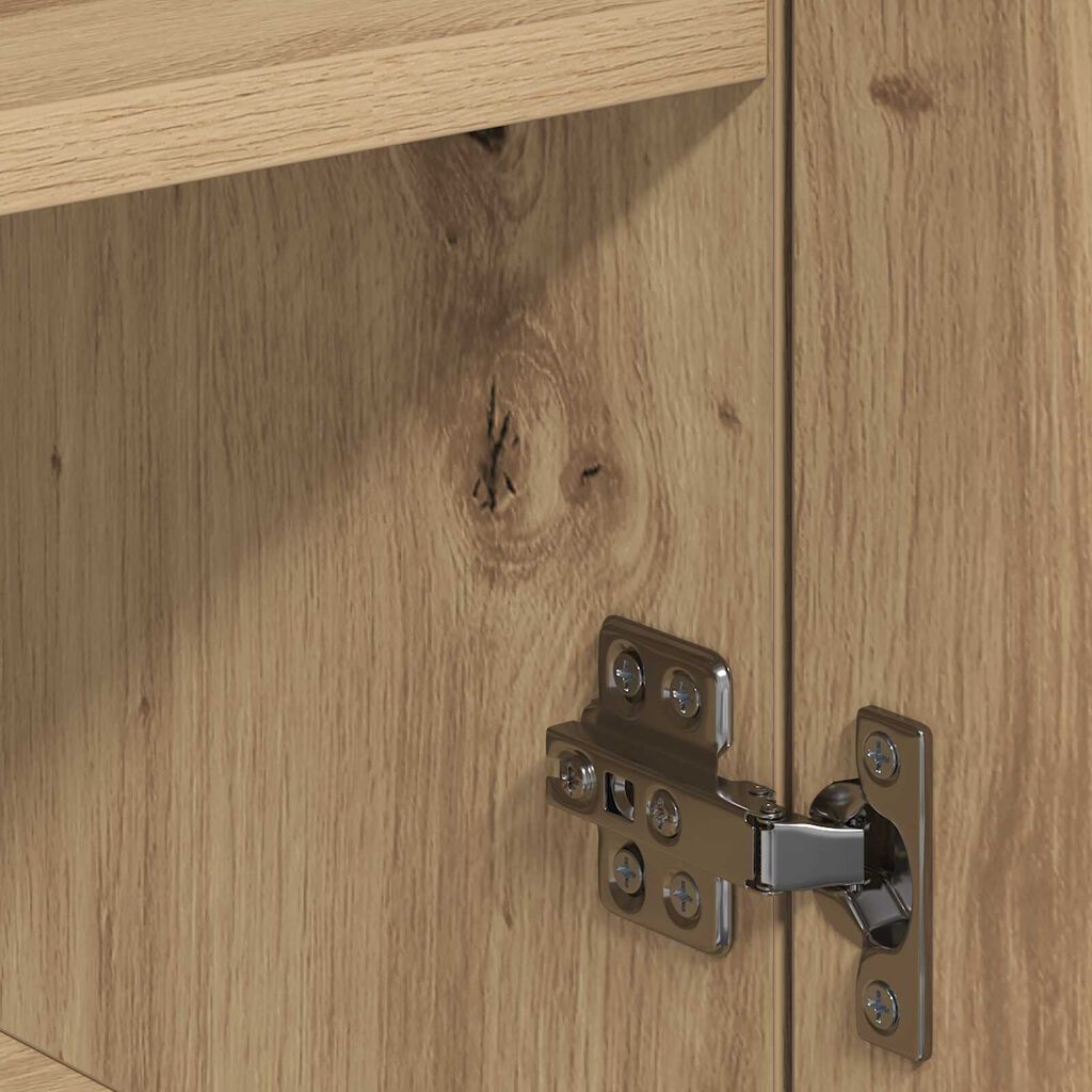 vidaXL Πλαϊνό γραφείο artisan δρυς 79 x 38 x 80 εκ Επεξεργασμένο ξύλο