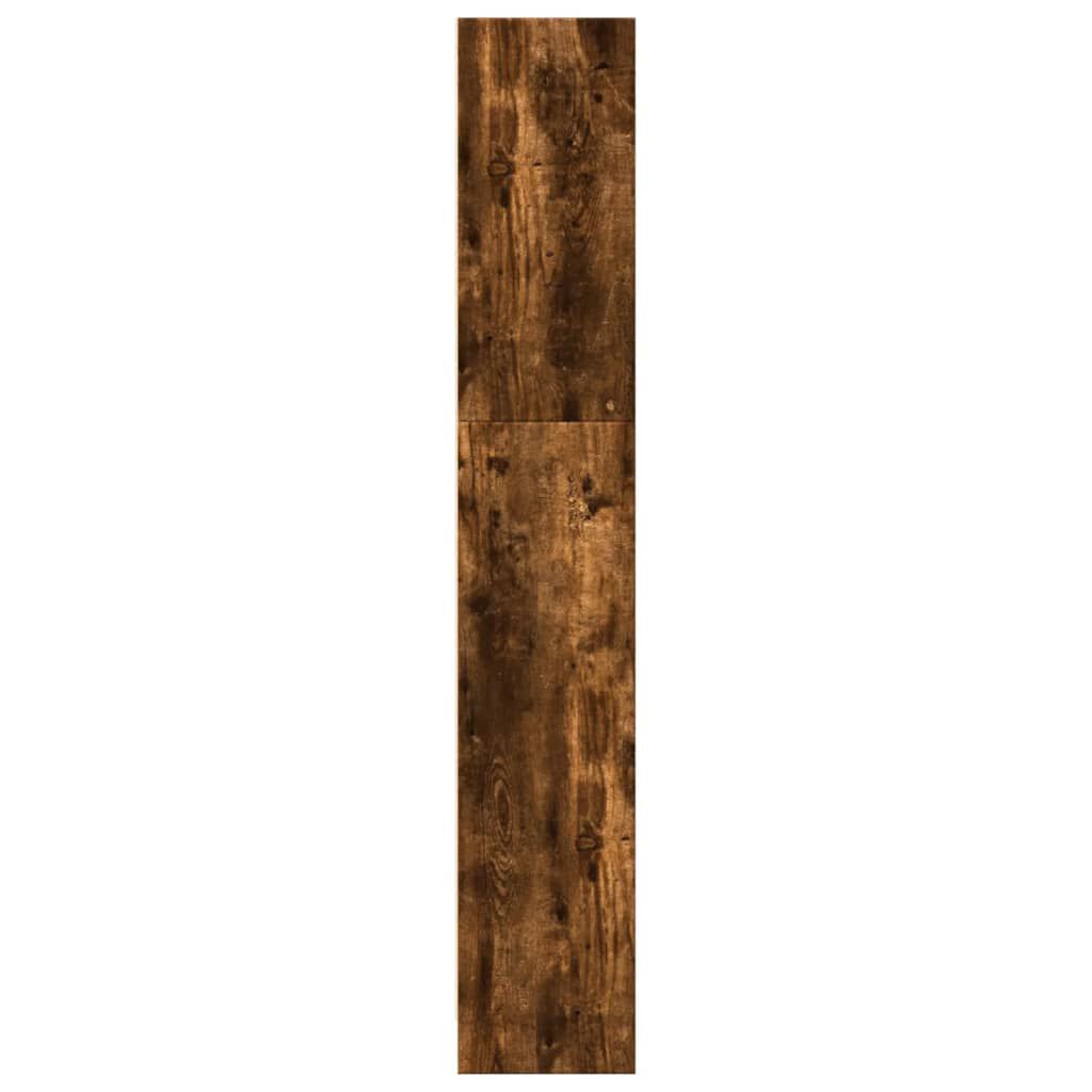 vidaXL Βιβλιοθήκη Καπνιστή Δρυς 80x24x143 εκ. από Επεξεργασμένο Ξύλο