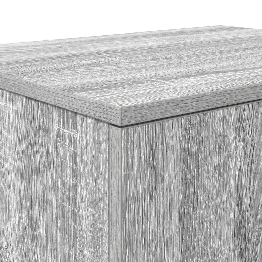 vidaXL Ντουλάπι Αποθήκευσης Γκρι Σονόμα 118x41x40 εκ. Φτιαγμένο από Ξύλο