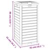 vidaXL Κάδος Απορριμμάτων Εξ. Χώρου Αν. Καφέ 41x41x86 εκ. Πολυπρ/λένιο