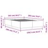 vidaXL Πλαίσιο Κρεβατιού Sonoma Δρυς 160x200 εκ. Επεξεργασμένο Ξύλο