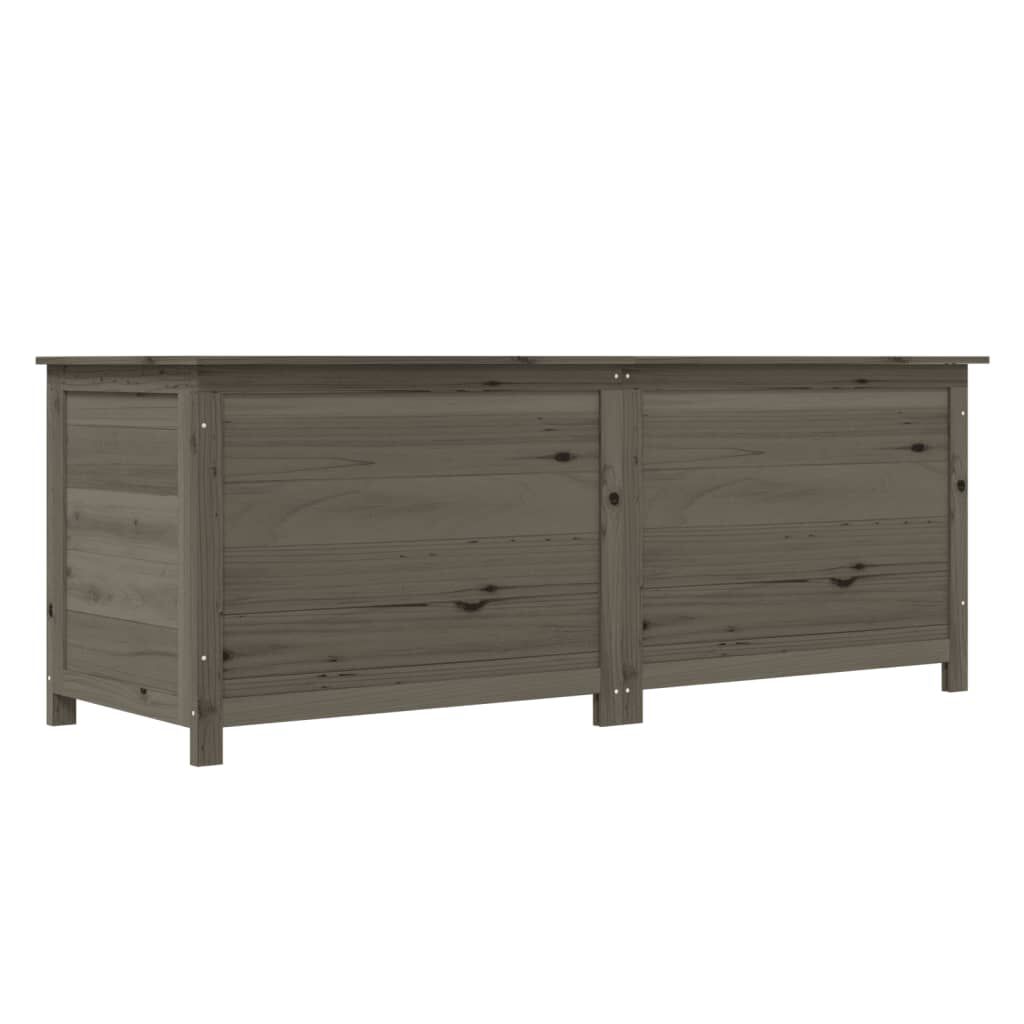 vidaXL Κουτί Μαξιλαριών Εξ. Χώρου Ανθρακί 150x50x56 εκ. Μασίφ Ελάτη