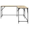 vidaXL Γραφείο Sonoma Δρυς 149 x 149 x 75 εκ. από Επεξεργασμένο Ξύλο