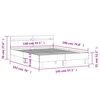 vidaXL Πλαίσιο Κρεβατιού με Κεφαλάρι Μαύρο140x190εκ.Επεξεργασμένο Ξύλο