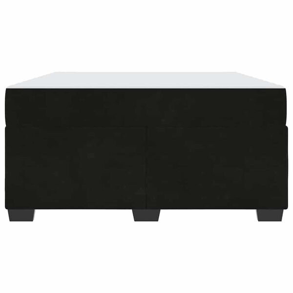 vidaXL Σκελετός κρεβατιού με στρώμα Μαύρο 160 x 200 cm Βελούδο
