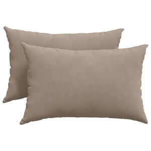 vidaXL &Mu;&alpha;&xi;&iota;&lambda;ά&rho;&iota; &Kappa;&alpha;&nu;&alpha;&pi;έ 2 pcs Taupe 60 x 40 cm ύ&phi;&alpha;&sigma;&mu;&alpha;