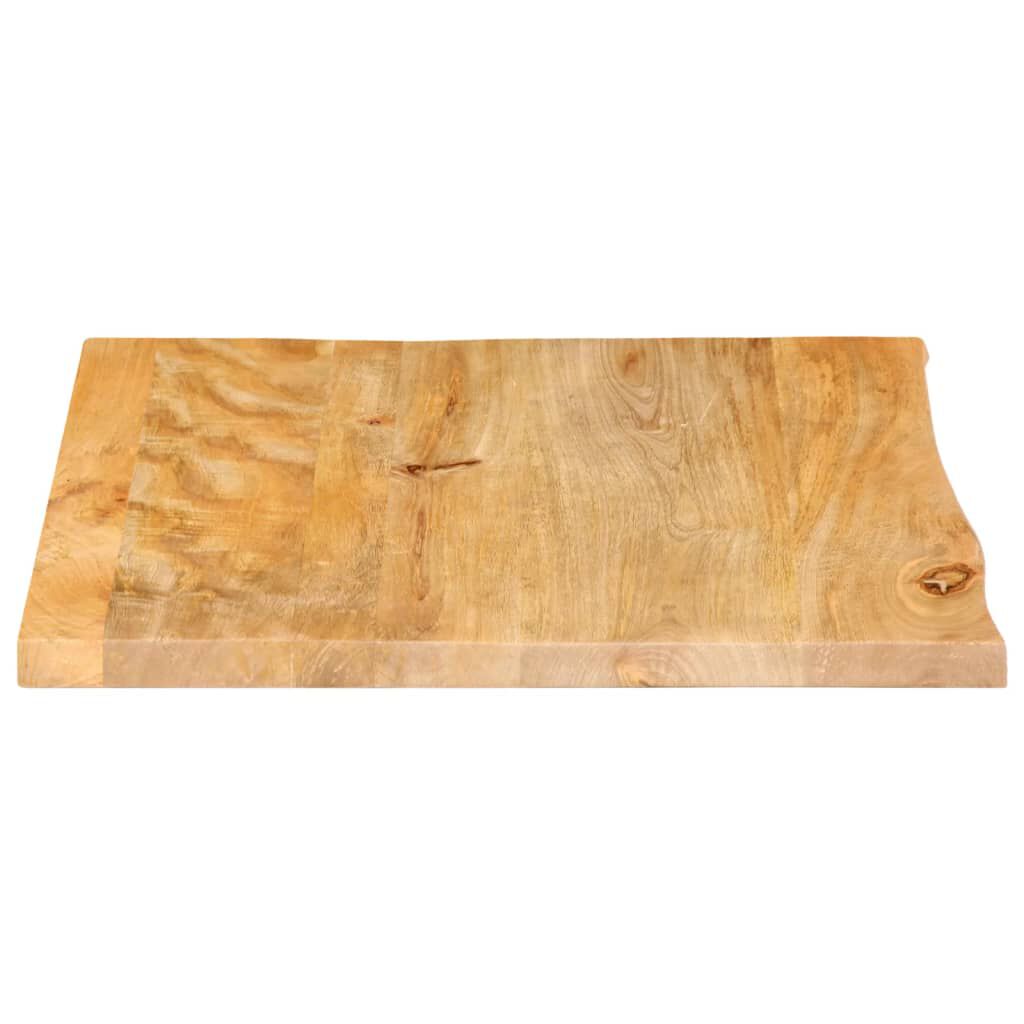 vidaXL Επιφάνεια Τραπεζιού 80x80x2,5 εκ. Live Edge Μασίφ Ξύλο Μάνγκο