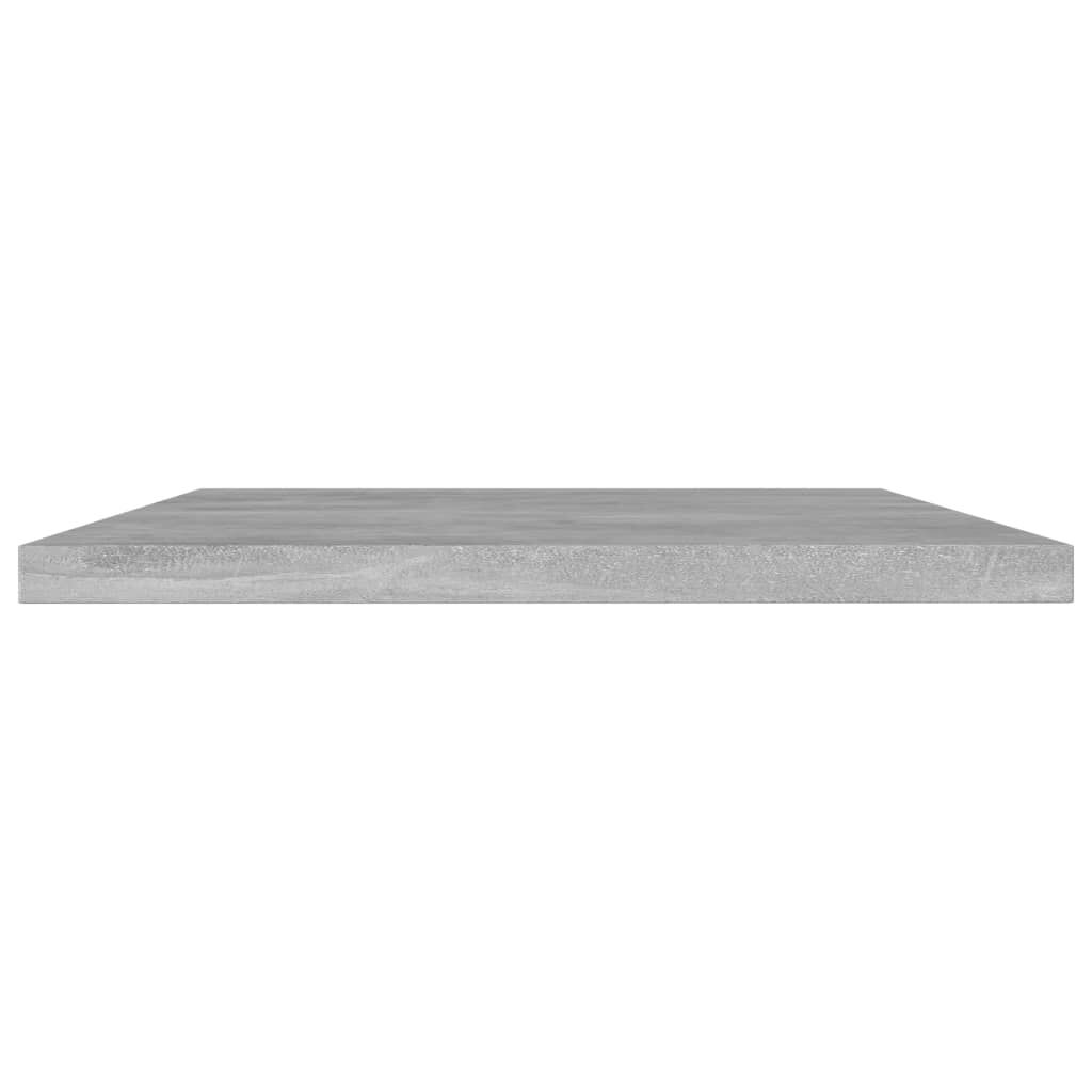vidaXL Ράφια Βιβλιοθήκης 4 τεμ. Γκρι Σκυροδ. 60x30x1,5 εκ. Μοριοσανίδα