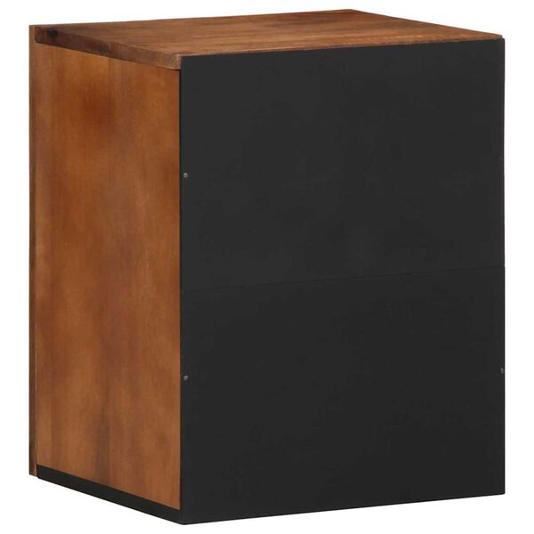 vidaXL Ντουλάπι Μπάνιου Καφέ 38 x 33.5 x 48 εκ. Μασίφ ξύλο μάνγκο