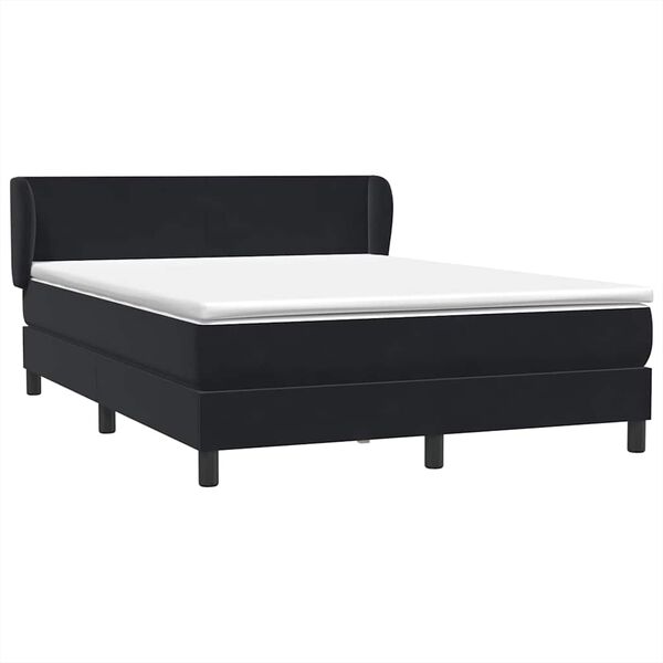 vidaXL &Kappa;&rho;&epsilon;&beta;ά&tau;&iota; Boxspring &mu;&epsilon; &Sigma;&tau;&rho;ώ&mu;&alpha; &Mu;&alpha;ύ&rho;&omicron; 160x210 &epsilon;&kappa;. &Beta;&epsilon;&lambda;&omicron;ύ&delta;&iota;&nu;&omicron;