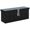 vidaXL Κουτί Αποθήκευσης Μαύρο 485 x 140 x 200 χιλ. Αλουμινίου