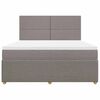 vidaXL &Kappa;&rho;&epsilon;&beta;ά&tau;&iota; Boxspring &mu;&epsilon; &Sigma;&tau;&rho;ώ&mu;&alpha; Taupe 180x200 &epsilon;&kappa;. &Upsilon;&phi;&alpha;&sigma;&mu;ά&tau;&iota;&nu;&omicron;