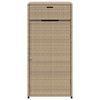vidaXL Ντουλάπι Αποθήκευσης Κήπου Beige 55x55x111 εκ. Συνθετικό Ρατάν