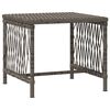 vidaXL Ξαπλώστρα 2-πρόσωπο 2 pcs Γκρι 35 x 35 x 32 εκ. συνθετικό ρατάν