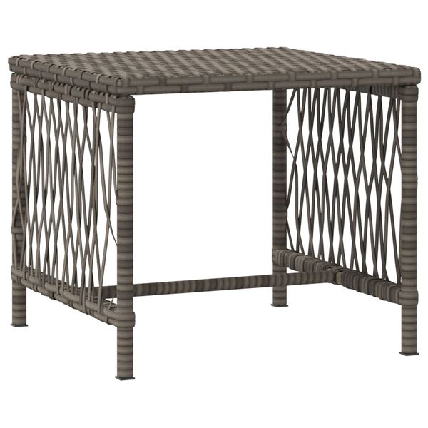 vidaXL Ξαπλώστρα 2-πρόσωπο 2 pcs Γκρι 35 x 35 x 32 εκ. συνθετικό ρατάν