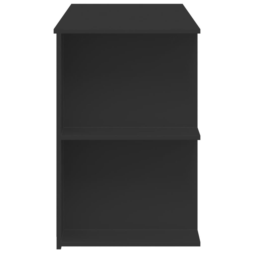 vidaXL Γραφείο Μαύρο 140 x 50 x 75 εκ. από Επεξεργασμένο Ξύλο