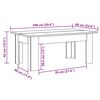 vidaXL Τραπεζάκι Σαλονιού Παλιό Ξύλο 100x60x42 εκ. Επεξεργασμένο Ξύλο