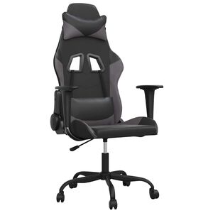 vidaXL &Kappa;&alpha;&rho;έ&kappa;&lambda;&alpha; Gaming &Mu;&alpha;&sigma;ά&zeta; &Mu;&alpha;ύ&rho;&omicron;/&Gamma;&kappa;&rho;&iota; &alpha;&pi;ό &Sigma;&upsilon;&nu;&theta;&epsilon;&tau;&iota;&kappa;ό &Delta;έ&rho;&mu;&alpha;
