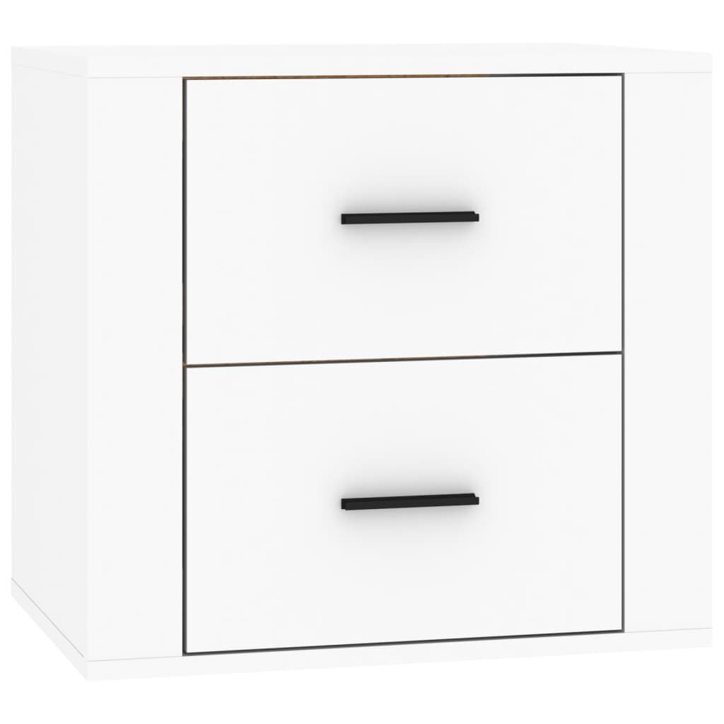 vidaXL Κομοδίνο Επιτοίχιο Λευκό 50 x 36 x 47 εκ.
