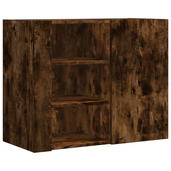 vidaXL Ντουλάπι Τοίχου Καπνιστή Δρυς 75x35x60 εκ. Επεξεργασμένο Ξύλο