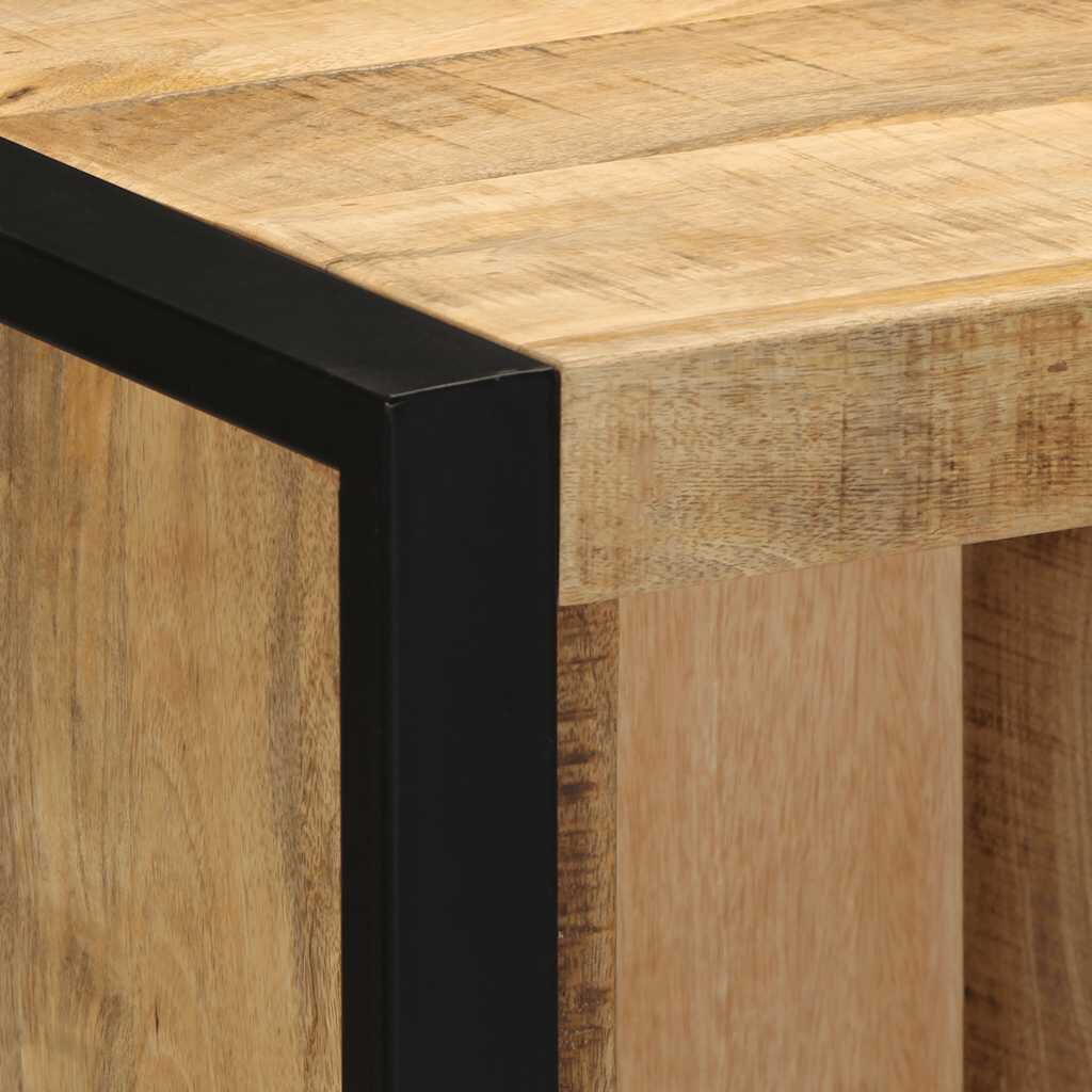 vidaXL Κομοδίνο 40x35x40 cm Στερεό ακατέργαστο ξύλο Mango