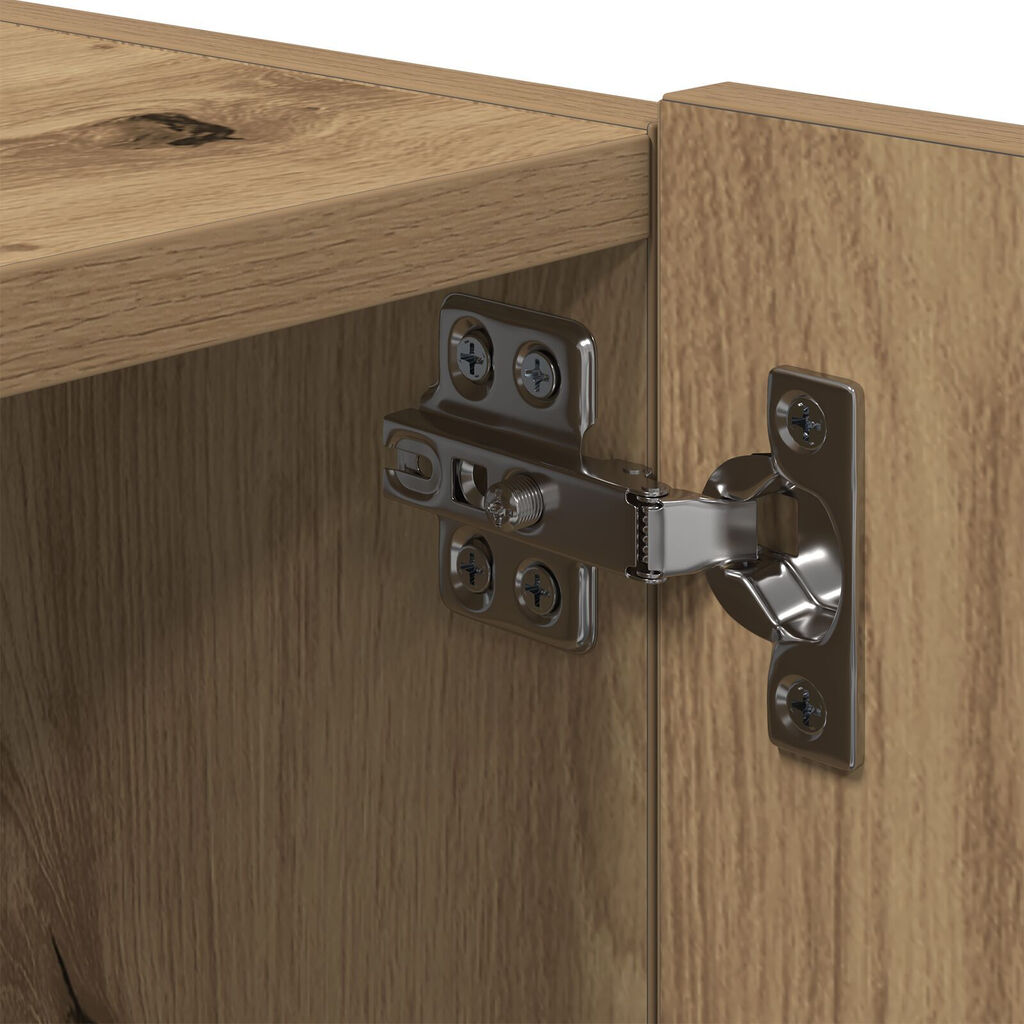 vidaXL Ντουλάπα TV με Φώτα LED Artisan Oak 80x35x31 εκ.